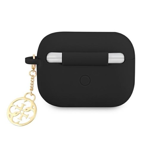 Guess GUAPLSC4EK AirPods Pro cover czarny/black Silicone Charm 4G Collection