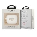 Guess GUAPSGGEH AirPods Pro cover biały/white Silicone Glitter