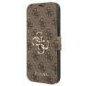 Guess GUBKP13L4GMGBR iPhone 13 Pro / 13 6,1" brązowy/brown book 4G Big Metal Logo