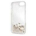 Guess GUHCI8GLHFLGO iPhone 7/8/SE 2020 /SE 2022gold/złoty hard case Glitter Hearts