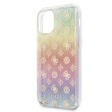 Guess GUHCN58PEOML iPhone 11 Pro multicolor hard case Iridescent 4G Peony