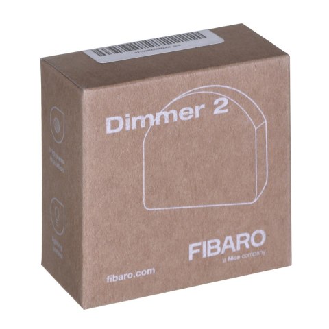 Inteligentny ściemniacz światła FIBARO Dimmer 2, czarny (FGD-212 ZW5)