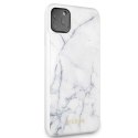 Guess GUHCN65HYMAWH iPhone 11 Pro Max biały/white Marble