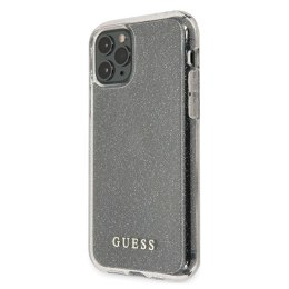 Guess GUHCN65PCGLSI iPhone 11 Pro Max srebrny/silver hard case Glitter