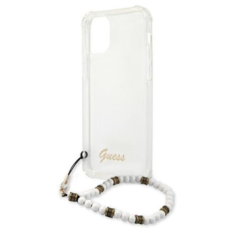 Guess GUHCP12LKPSWH iPhone 12 Pro Max 6,7" Transparent hardcase White Pearl