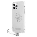 Guess GUHCP12LKS4GSI iPhone 12 Pro Max 6,7" Transparent hardcase 4G Silver Charms Collection