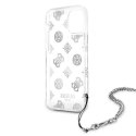 Guess GUHCP12LKSPESI iPhone 12 Pro Max 6,7" srebrny/silver hardcase Peony Chain Collection