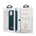 Guess GUHCP12LLSLMGBL iPhone 12 Pro Max 6,7" niebieski/blue hardcase Metal Logo Script