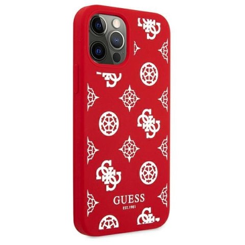 Guess GUHCP12LLSPEWRE iPhone 12 Pro Max 6,7" czerwony/red hard case Peony Collection