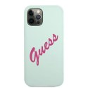 Guess GUHCP12LLSVSBF iPhone 12 Pro Max 6,7" niebieski fuksja/blue fuschia hardcase Silicone Vintage