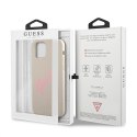 Guess GUHCP12LLSVSGP iPhone 12 Pro Max 6,7" szaro różowy/grey pink hardcase Silicone Vintage