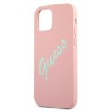 Guess GUHCP12LLSVSPG iPhone 12 Pro Max 6,7" różowo zielony/green pink hardcase Silicone Vintage
