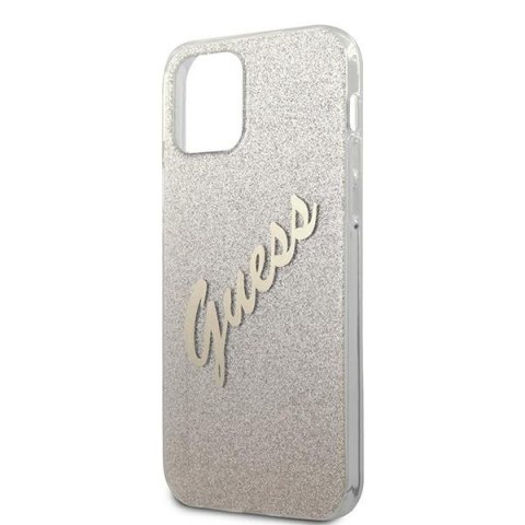 Guess GUHCP12LPCUGLSGO iPhone 12 Pro Max 6,7" złoty/gold hardcase Glitter Gradient Script