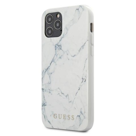 Guess GUHCP12LPCUMAWH iPhone 12 Pro Max 6,7" biały/white hardcase Marble