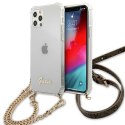 Guess GUHCP12MKC4GSGO iPhone 12/12 Pro 6,1" Transparent hardcase 4G Gold Chain