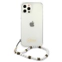 Guess GUHCP12MKPSWH iPhone 12/12 Pro 6,1" Transparent hardcase White Pearl