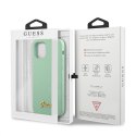 Guess GUHCP12MLSLMGGN iPhone 12/12 Pro 6,1" zielony/green hardcase Metal Logo Script