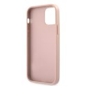 Guess GUHCP12MRSAVSRG iPhone 12/12 Pro 6,1" różowy/pink hardcase Saffiano Vintage Script