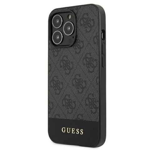 Guess GUHCP13LG4GLGR iPhone 13 Pro / 13 6,1" szary/grey hardcase 4G Stripe Collection