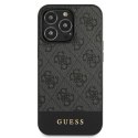 Guess GUHCP13LG4GLGR iPhone 13 Pro / 13 6,1" szary/grey hardcase 4G Stripe Collection