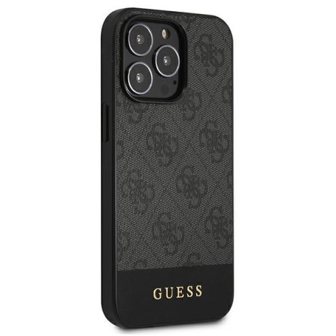 Guess GUHCP13LG4GLGR iPhone 13 Pro / 13 6,1" szary/grey hardcase 4G Stripe Collection