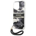 Guess GUHCP13LKCABBK iPhone 13 Pro / 13 6,1" czarny/black hardcase Camo Strap Collection