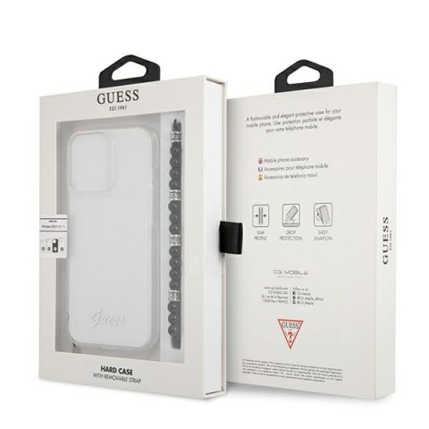 Guess GUHCP13LKPSBK iPhone 13 Pro / 13 6,1" Transparent hardcase Black Pearl