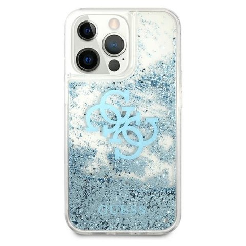 Guess GUHCP13LLG4GBL iPhone 13 Pro / 13 6,1" niebieski/blue hardcase 4G Big Liquid Glitter