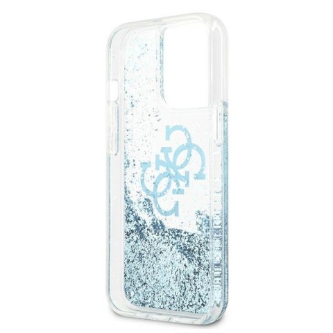 Guess GUHCP13LLG4GBL iPhone 13 Pro / 13 6,1" niebieski/blue hardcase 4G Big Liquid Glitter