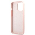 Guess GUHCP13LLS4GWPI iPhone 13 Pro / 13 6,1" różowy/pink hard case Silicone 4G Logo