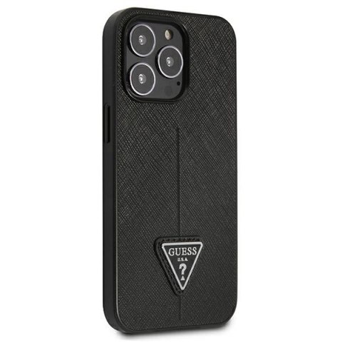Guess GUHCP13LPSATLK iPhone 13 Pro / 13 6,1" czarny/black hardcase SaffianoTriangle Logo
