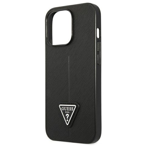 Guess GUHCP13LPSATLK iPhone 13 Pro / 13 6,1" czarny/black hardcase SaffianoTriangle Logo