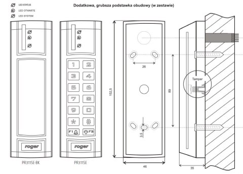 KONTROLER DOSTĘPU ROGER PR311SE-G