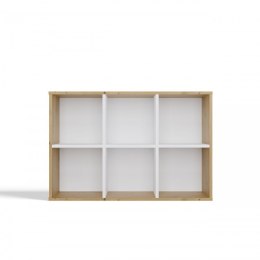 REGAŁ MALAX MINI 2X3 DĄB ARTISAN/BIEL