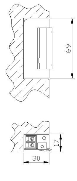 ZACZEP ELEKTRA R5 Z BLOK. SYMETR. wąski 16,5mm