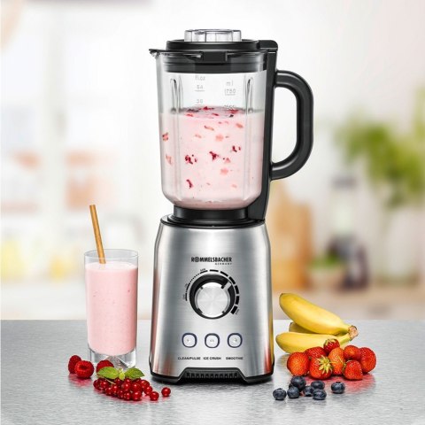 Blender Rommelsbacher MX1250 1,75 l, 1200 W, Mikser stołowy ze stali nierdzewnej