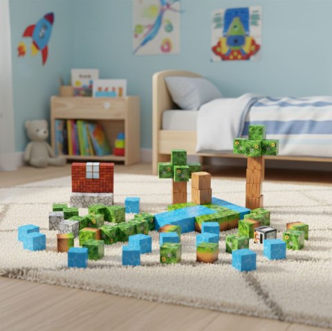 Klocki magnetyczne konstrukcyjne dla dzieci zestaw 88 elementów