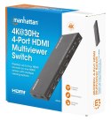 4-portowy HDMI Multiviewer Switch 4K 30Hz Manhattan