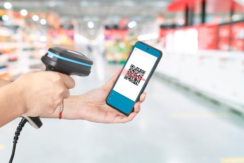 Skaner kodów kreskowych MANHATTAN 2D LED Ręczny skaner ręczny IP52 450 mm