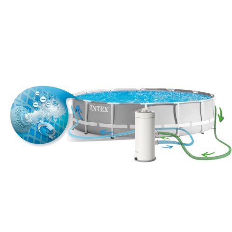 Basen ogrodowy stelażowy 457 x 107 cm zestaw 18w1 INTEX 26724