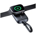 Ładowarka indukcyjna 2w1 Usams CD245 do Apple Watch z powerbankiem 1200mAh + kabel USB-C tarnish