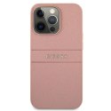 Guess GUHCP13XPSASBPI iPhone 13 Pro Max 6,7" różowy/pink hardcase Saffiano Stripe