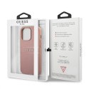 Guess GUHCP13XPSASBPI iPhone 13 Pro Max 6,7" różowy/pink hardcase Saffiano Stripe