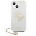 Guess GUHCP13SKS4GGO iPhone 13 mini 5,4" Transparent hardcase 4G Gold Charms Collection