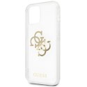 Guess GUHCP13SKS4GGO iPhone 13 mini 5,4" Transparent hardcase 4G Gold Charms Collection