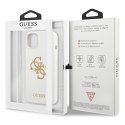 Guess GUHCP13SLS4GGWH iPhone 13 mini 5,4" biały/white hard case Silicone 4G Logo