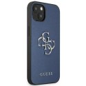 Guess GUHCP13SSA4GSBL iPhone 13 mini 5,4" niebieski/blue hardcase Saffiano 4G Metal Logo