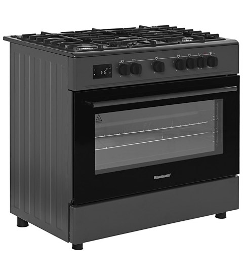 Kuchnia gazowo elektryczna Ravanson KWGE-K90A Cheff Modern Black (czarny)