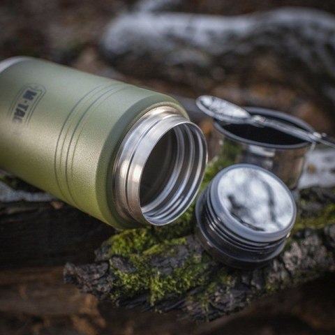 Termos obiadowy z łyżką ze stali Inox M-TAC Olive poj. 750 ml.