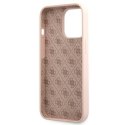 Guess GUHMP13XLSLMGLP iPhone 13 Pro Max 6,7" jasnoróżowy/light pink hardcase Silicone Script Gold Logo Magsafe